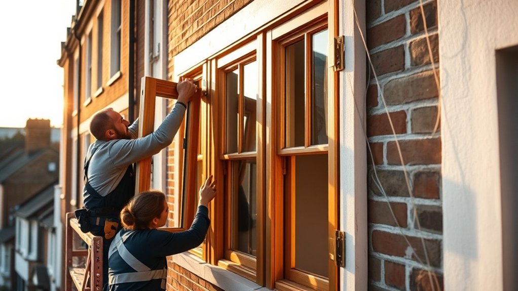 Wooden Window Installation Crouch End